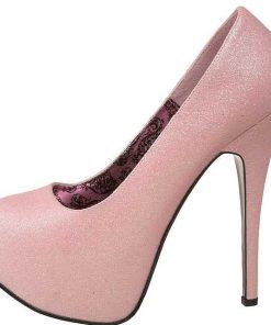 Pumps Klackar Mer Plata höga klackar | Rosa Glitter 14,5 Cm Burlesque Teeze-31G Platform Pumps Skor