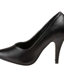 Pumps Klackar Utan Plata höga klackar | Svart Konstlader 10 Cm Dream-420 Kvinnor Klackskor Pumps Klassiska