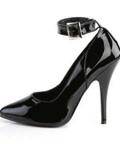 Stora Hoga Klackar For Man höga klackar | Svart Lack 13 Cm Seduce-431 Pumps Stilettklackar For Man