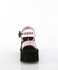 Demoniacult Skor & Stovlar Dam höga klackar | Rosa 6,5 Cm Demoniacult Funn-10 Lolita Emo Sandaler Med Plata