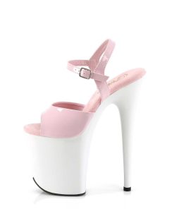 Hoga Klackar Mer Plata höga klackar | Rosa Plata 20 Cm Flamingo-809 Pleaser High Heels Skor