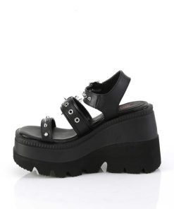 Demoniacult Skor & Stovlar Dam höga klackar | Vegan 11,5 Cm Shaker-13 Glitter Wedge Sandaler Kilklack