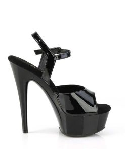 Hoga Klackar Mini Plata höga klackar | Svarta High Heels 15 Cm Excite-609 Plata High Heels