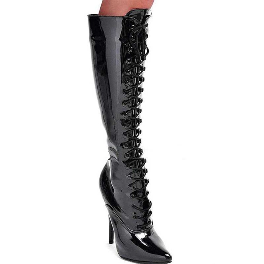 Fetish Skor & Extrema Stovlar höga klackar | Lacklader Stovlar 16 Cm Domina-2020 Fetish Stiletto Lackboots Hoga Klackar