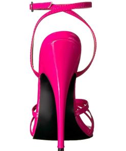 Fetish Skor & Extrema Stovlar höga klackar | Fuchsia 15 Cm Domina-108 Fetish Sandaler Med Stilettklack