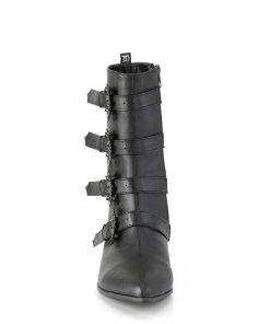 Demoniacult Skor & Stovlar Herr höga klackar | Vegan Warlock-110-B Spetsiga Boots - Herr Winklepicker Boots 4 Spaender