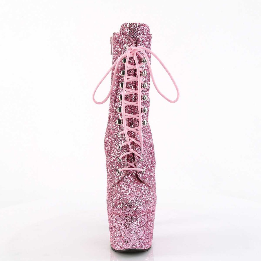 Stovletter Dam Med Plata höga klackar | Adore-Gwr 18 Cm Pleaser Hogklackade Boots Glitter Rosa