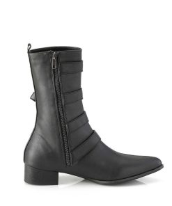 Demoniacult Skor & Stovlar Herr höga klackar | Vegan Warlock-110-C Spetsiga Boots - Herr Winklepicker Boots 4 Spaender