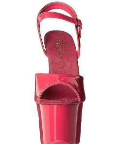 Hoga Klackar Mer Plata höga klackar | Rosa Neon 18 Cm Pleaser Sky-309Uv Plata Hogklackade Skor