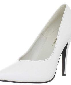 Pumps Klackar Utan Plata höga klackar | Vit Lack 13 Cm Seduce-420V Spetsiga Pumps Med Hoga Klackar