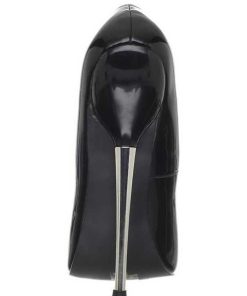 Fetish Skor & Extrema Stovlar höga klackar | Svart Lack 16 Cm Dagger-01 Fetish Hoga Pumps Skor