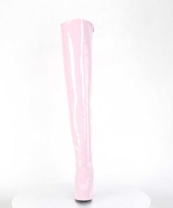 Stora Hoga Klackar For Man höga klackar | Rosa Lack 13 Cm Seduce-3010 Overknee Stovlar For Man