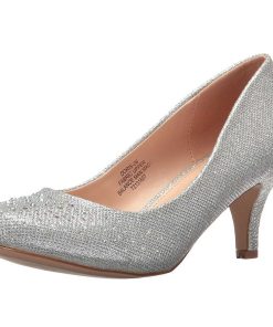 Pumps Klackar Utan Plata höga klackar | Silver Kristall Sten 6,5 Cm Doris-06 Hoga Pumps Festskor Med Klack