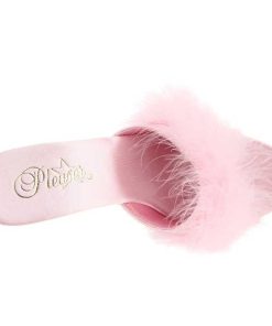 Slip In Klackar Mini Plata höga klackar | Rosa Transparent 13 Cm Fabulicious Lip-101-8 Plata Hoga Slip In Mules