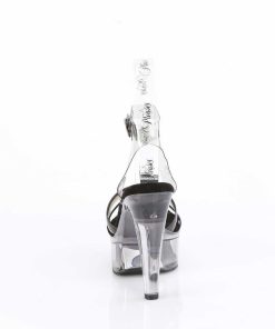 Hoga Klackar Mini Plata höga klackar | Transparent 13 Cm Martini-505 Svarta Plata Hogklackat Sandaler Kvinnor