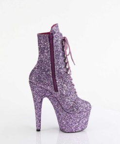 Stovletter Dam Med Plata höga klackar | Adore-Gwr 18 Cm Pleaser Hogklackade Boots Glitter Lavendel