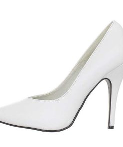 Pumps Klackar Utan Plata höga klackar | Vit Lack 13 Cm Seduce-420V Spetsiga Pumps Med Hoga Klackar