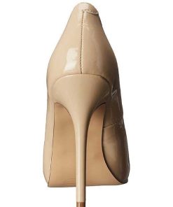 Pumps Klackar Utan Plata höga klackar | Beige Lack 13 Cm Amuse-20 Spetsiga Pumps Med Stilettklackar