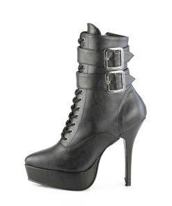 Fetish Skor & Extrema Stovlar höga klackar | Konstlader 13,5 Cm Indulge-1026 Stiletto Ankle Boots Med Hoga Klackar