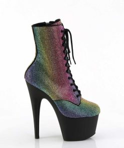 Stovletter Dam Med Plata höga klackar | Adore-Rrs 18 Cm Pleaser Hogklackade Boots Strass