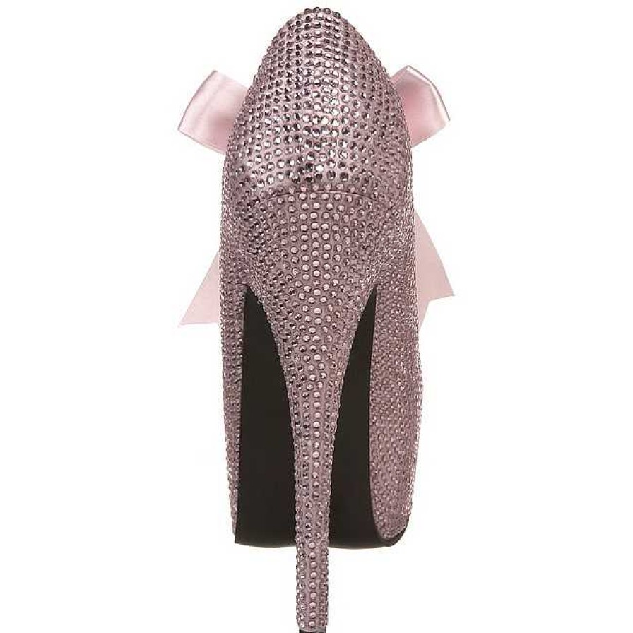 Pumps Klackar Mer Plata höga klackar | Rosa Strass 14,5 Cm Burlesque Teeze-04R Hoga Plata Pumps Skor