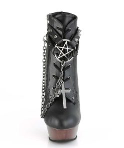 Demoniacult Skor & Stovlar Dam höga klackar | Konstlader 14 Cm Muerto-1001 Goth Plata Stovletter