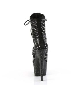 Stovletter Dam Med Plata höga klackar | Adore-1020Rm 18 Cm Pleaser Hogklackade Boots Strass Svart