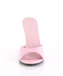 Slip In Klackar Utan Plata höga klackar | Rosa 10 Cm Classique-01 Dam Tofflor Med Hoga Klack